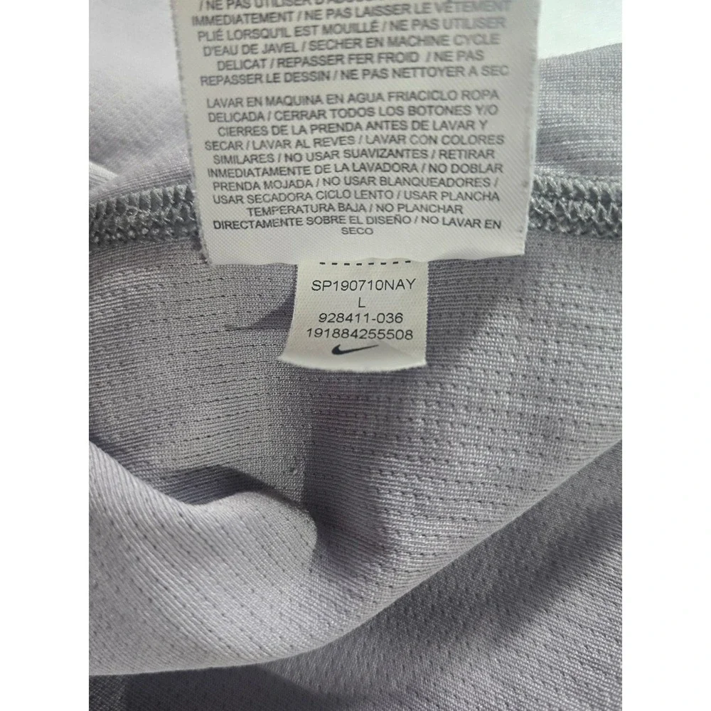 Nike Dri-Fit Quarter Zip‎ Pullover Mens Large Gray Heathered Long Sleeve Top